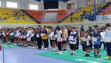 Peserta yang mengikuti kejuaraan bulutangkis