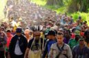 Michael R. Gomar saat melakukan kunker ke salah satu Distrik (Foto/doc. Kreative)