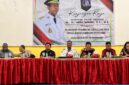 Gubernur PPS Apolo Safanpo saat Rapat persiapan PSU Pilkada Bouven Digoel