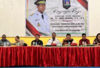 Gubernur PPS Apolo Safanpo saat Rapat persiapan PSU Pilkada Bouven Digoel