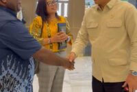 Plt. Kadiskop dan UMKM,Samuel Yogi saat bertemu Mneteri Koperasi RI, Ferry Juliantono di Jakarta