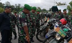 Dandim Cek Kendaraan Dinas Personil