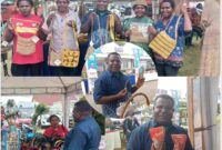 Plt. Kepala Dinas Koperasi dan UMKM,Samuel Yogi saat mengunjungi lapak UMKM