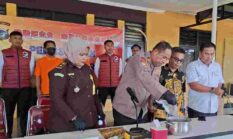 Polres Mimika Musnahkan 155,6604 gram Sabu